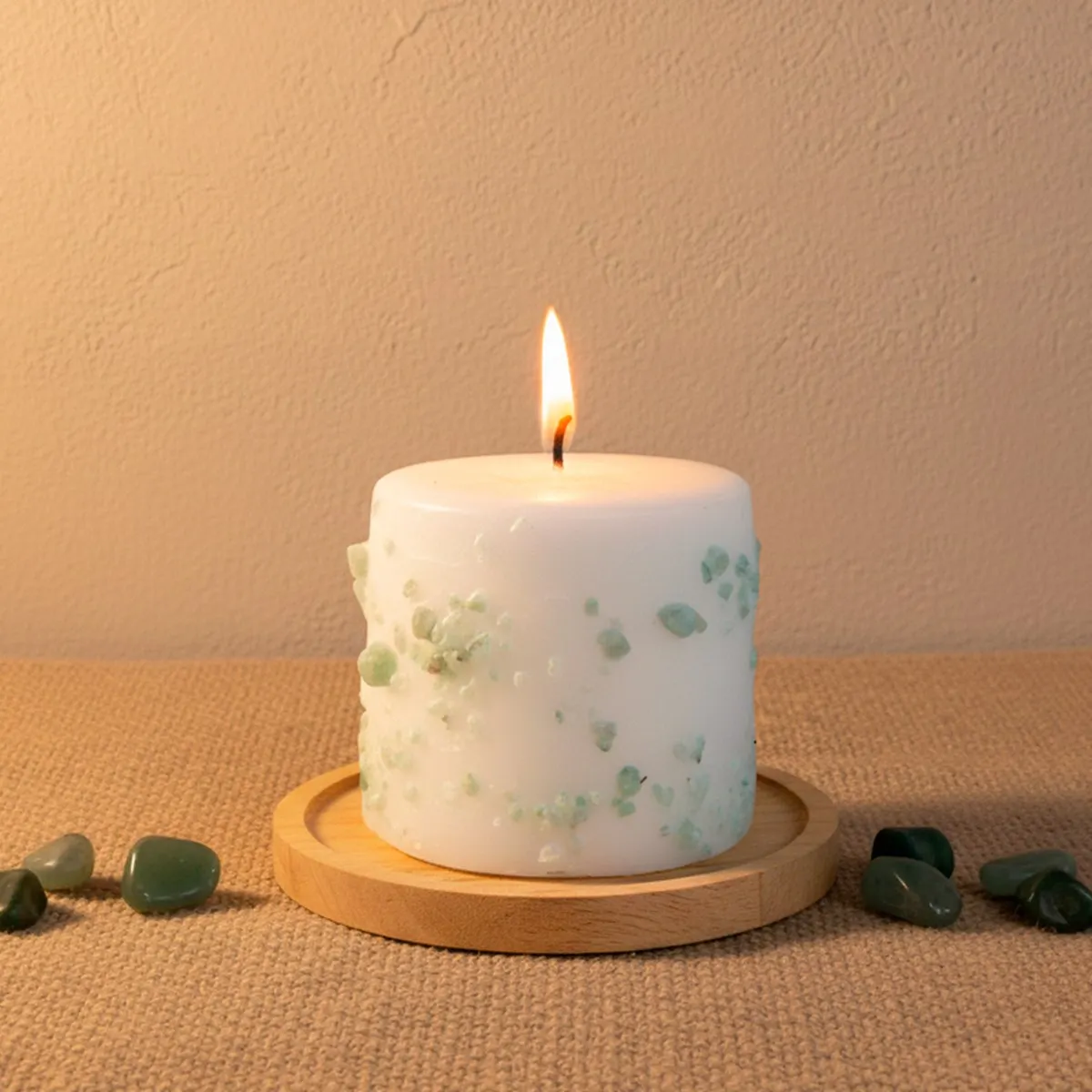 Vela Zodiaco Cáncer con Aventurina – Intuición, Protección y Armonía Emocional — EGOZ